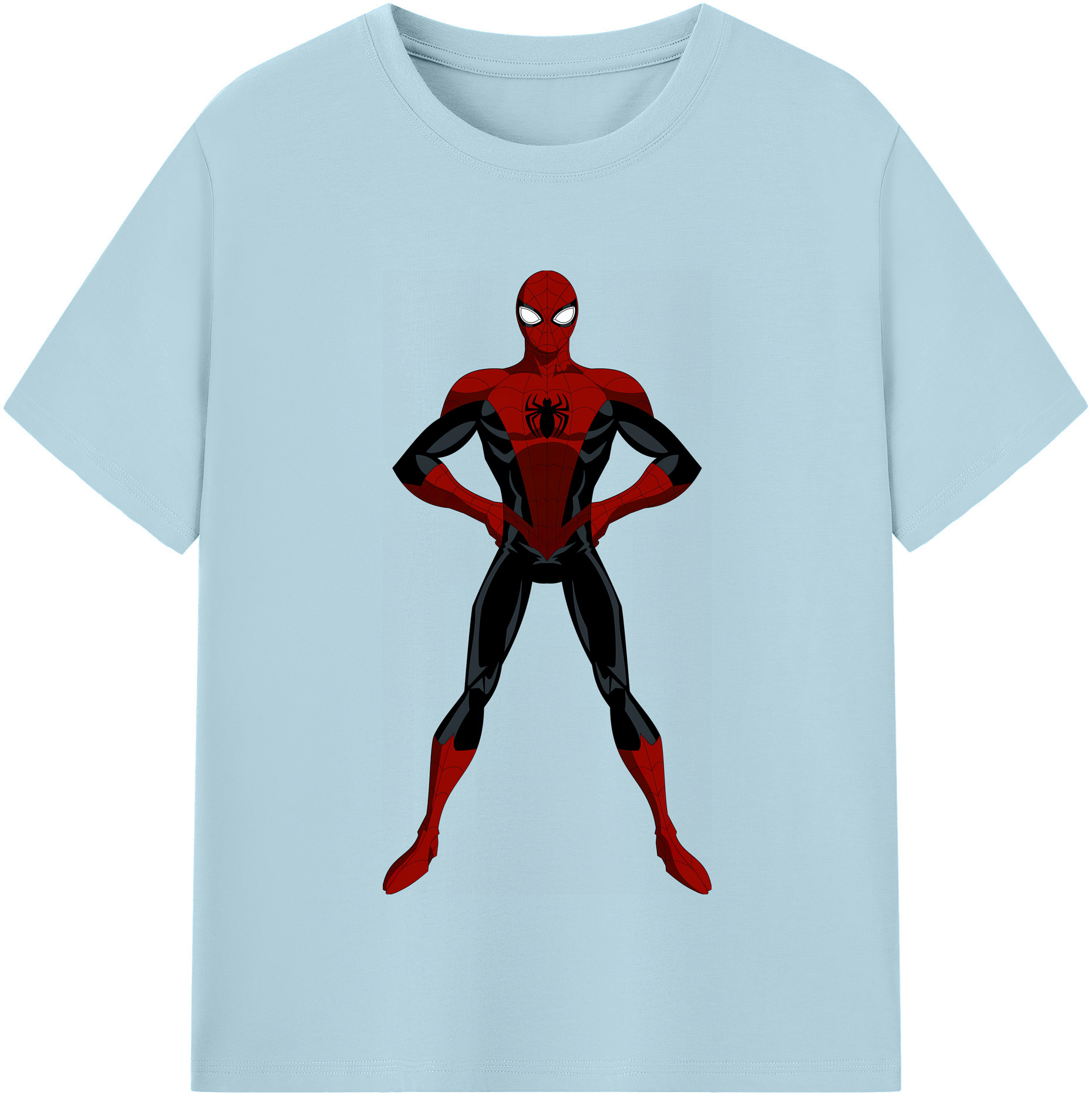 （画像用） Spider Man スパイダーマン 綿100％半袖Tシャツ（フロントプリント）